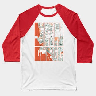 San Diego, California, USA City Map Typography - Bohemian Baseball T-Shirt